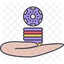 Casino Hand Chips Icon