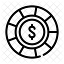 Casino Chip Betting Icon