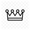 Crown Coins Contour Icon