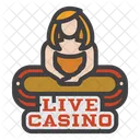 Casino en direct  Icône