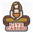 Casino en vivo  Icono