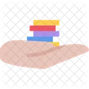 Hand Casino Chips Icon