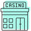 Casino Color Shadow Thinline Icon Icon