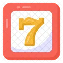 Lucky Number Casino Number Number Seven Icon