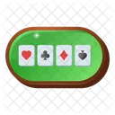 Casinotisch Pokertisch Kartenspiel Symbol