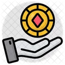 Casino Token Game Chip Poker Chip Icon