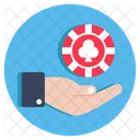 Casino Token Game Chip Poker Chip Icon