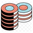 Casino Tokens Game Chips Poker Chips Icon