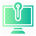 Caso De Uso Computadora En Linea Icono