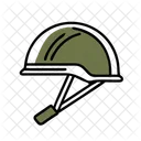 Casque Protection Militaire Icône