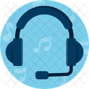 Audio Casque Microphone Icône