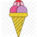 Sorvete Cone De Sundaes Cone Ícone