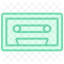 Cassette Duotone Line Icon Icon