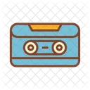카세트 붐박스 카세트 오래된 음악 디스크 아이콘