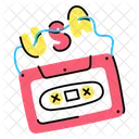 Tape Cassette Videocassette Icon