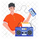Radio Player Cassette Player Stereo Music アイコン