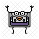 Cassette Tape Character Icon