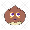 Emoji De Castanha Ícone