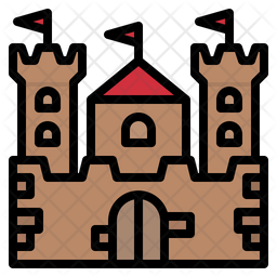 Castel Icon - Download in Colored Outline Style