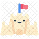 Castelo De Areia Kawaii Verao Icon