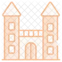 Castle Building Fortress Icon