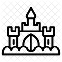 Castle Building Fortress Icon