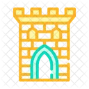 Castle Tower Color Icon