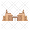 Castle Building Fortress Icon