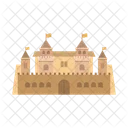 Castle Building Fortress Icon