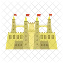 Castle Building Fortress Icon