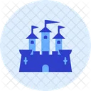 Castle Building Fortress Icon