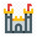 Castle Fortress Towers Icon