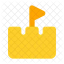 Castle Architecture And City Carnival Fair Symbol