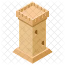 Castle Pillar Castle Tower Architecture Icon