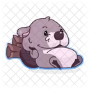 Castor relaxa  Ícone