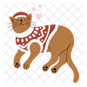 Cat Lovely Christmas Icon