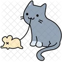 Cat Mouse Animal Icon