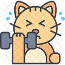 Cat Fitness Workout Icon