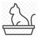 Cat Pet Tray Icon