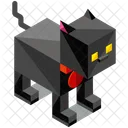 Cat Animal Isometric Icon