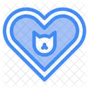 Cat Lover Pet Care Heart Icon