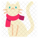 Cat Cute Scarf Icon
