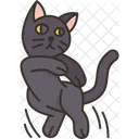 Cat Jumping Leap Icon