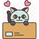 Cat Playing Box Icon
