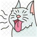 Cat Yawning Kitten Icon