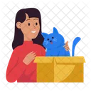 Box Cat Adoption Adopt Icon