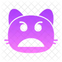 Cat angry face  Icon