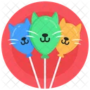 Cat Balloons  Icon