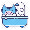 고양이 목욕  아이콘