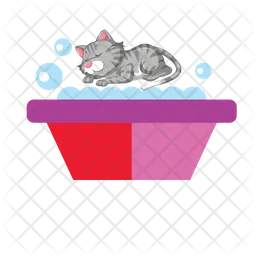 Cat Bath  Icon